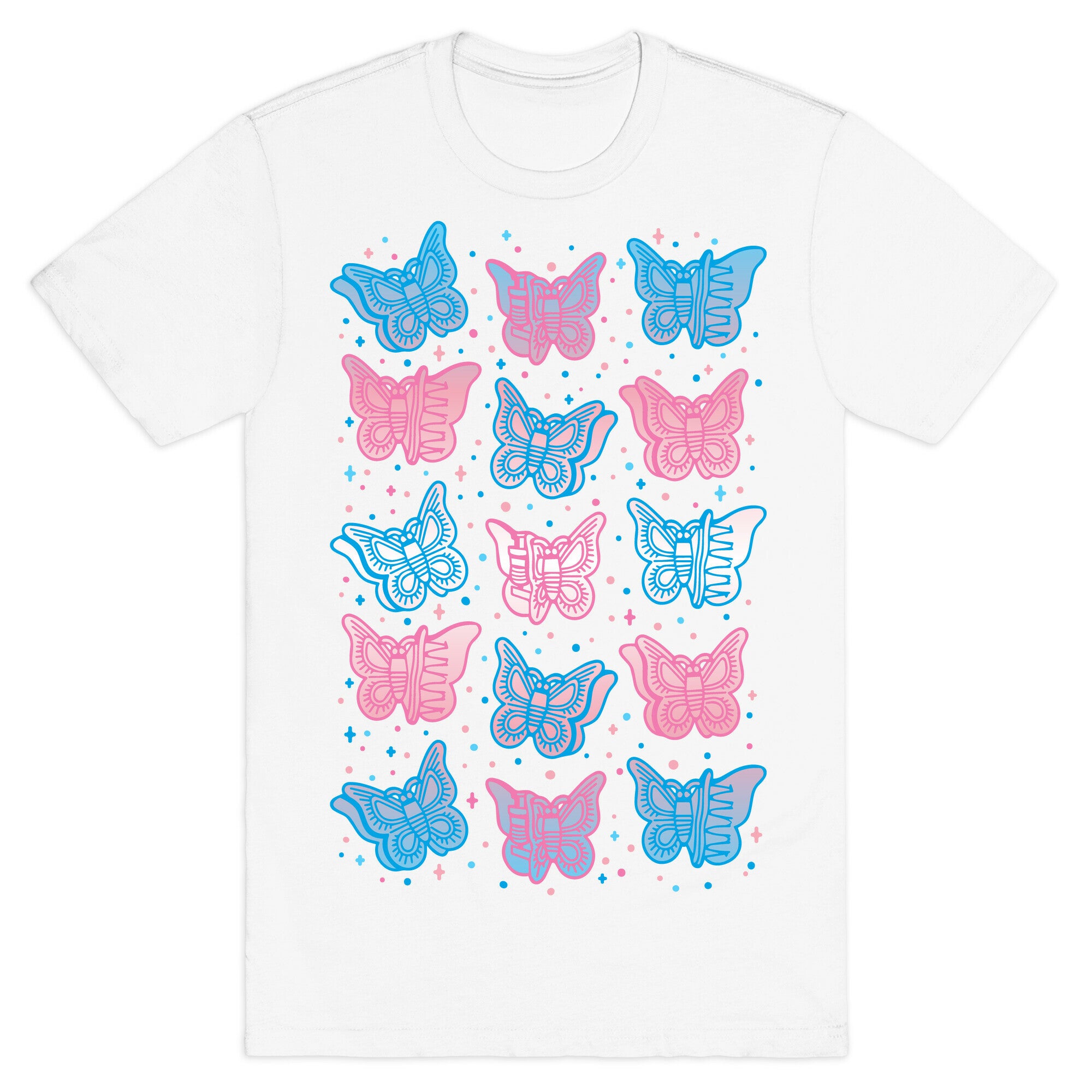 Butterfly Clips Trans Pride  T-Shirt